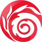 well of apollo logo swirl